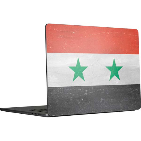 Syria Flag Distressed MacBook Air 15 in (2023) Skin